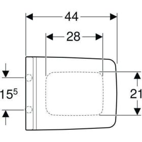 Geberit Xeno2 WC-Sitz, Befestigung von o mit Absenkautomatik, Quick Release, weiß