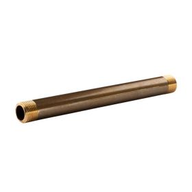 Messing Gewinde-Fitting Distanz Doppelnippel 1/2" - 1/2" L=200mm, schwere Ausführung