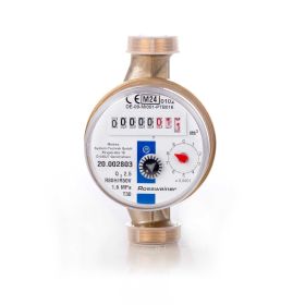 Wohnungs-Wasserzähler Aufputz für Kaltwasser Q3 2,5m³ Baulänge 110 mm