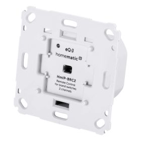Homematic IP Smart Home Wandtaster HmIP-BRC2 für Markenschalter - 2-fach
