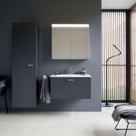 Möbelwaschtisch ME by Starck 830 mm mit ÜL, mit HLB, 1 HL, weiß