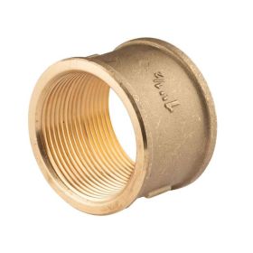 Messing Gewinde-Fitting Muffe 1 1/2"IG - 1 1/2"IG (DN 40) - schwere Ausführung