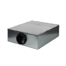 10-fach Luftverteiler mit integriertem Schalldämpfer für DN 75 Kunststoff-Flexkanal Anschluss DN 150