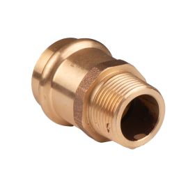 Kupfer Pressfitting Übergang aus Rotguss 28 mm - 3/4" AG V+M-Kontur DVGW
