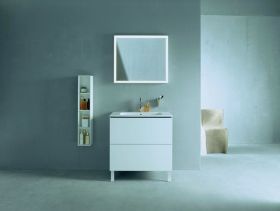Möbelwaschtisch ME by Starck 830 mm mit ÜL, mit HLB, 1 HL, weiß