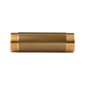 Messing Gewinde-Fitting Distanz Doppelnippel 1 1/4" - 1 1/4" L=150mm - schwere Ausführung