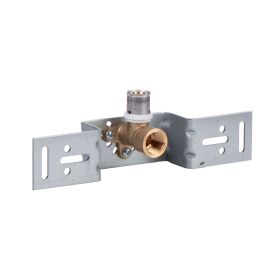 Selfio-Press Aluverbund Pressfitting  Wandwinkel auf Montageplatte abgewinkelt 20 x 2 - 1/2" TH + U Kontur DVGW