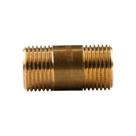 Messing Gewinde-Fitting Distanz Doppelnippel 1/2"-1/2" L= 40 mm, schwere Ausführung