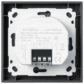 Homematic IP Smart Home Wandthermostat HmIP-BWTH-A mit Schaltausgang für Markenschalter, 230 V anthrazit