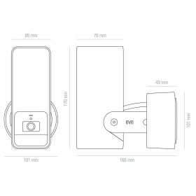 Eve Outdoor Cam - Smarte Flutlichtkamera in schwarz
