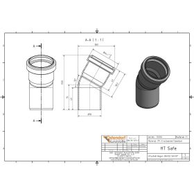 HTsafe Bogen 30 Grad DN 50
