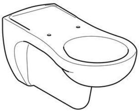 Geberit Vitalis Wand-WC Tiefspüler verlängerte Ausladung, weiß