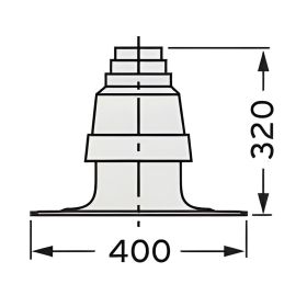 Vaillant Schachtabdeckung für Abgasleitung DN 80, PP