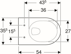 Geberit Renova Wand-WC Tiefspüler pergamon