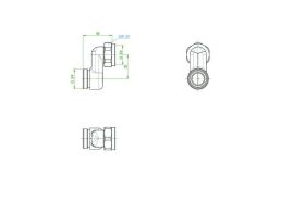 Oventrop Anschlussverschraubung mit G 3/4" AG x G 3/4" ÜM