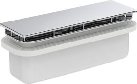 Ideal Standard Ablaufgarnitur Ultra Flat mit Deckel, Chrom