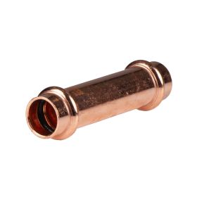 Kupfer Pressfitting Schiebemuffe 15 mm V+M-Kontur DVGW