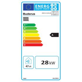 Buderus Logano plus GB212-30/6 G20  V3 Gas BW,30kW EG:E LogamaticMC110 blau