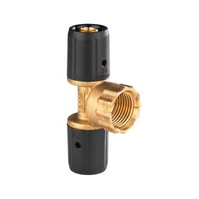 Selfio-Steck Aluverbund Steckfitting  T-Stück mit Innengewinde 16 x 2 - 1/2" - 16 x 2 mm DVGW