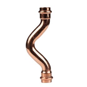 Kupfer Pressfitting Überbogen 22 mm V+M-Kontur DVGW