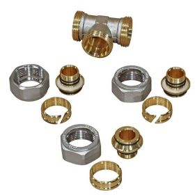 Rohrinstallation Klemm-T-Stück 26 x 3 mm für Alu-Verbundrohr