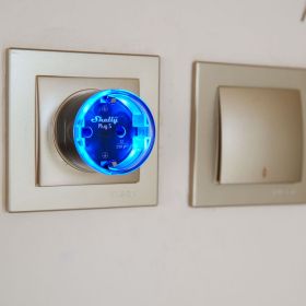 Shelly Plug S Gen3 Smarter, Matter-kompatibler Stecker mit Leistungsmessung, weiß