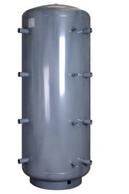 Schicht-Pufferspeicher PZR 500 Liter mit einem Rohrregister und 100 mm Isolierung