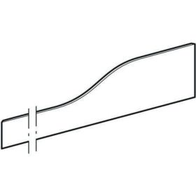 Geberit Bambini Dekorblende, Front für 3 WT-Arm., tieferes Becken li, weiß