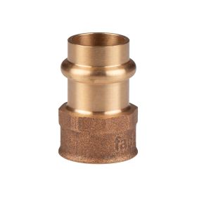 Kupfer Pressfitting Übergang aus Rotguss 18 mm - 1/2" IG V+M-Kontur DVGW