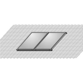 Wolf Solar Paket 4,6 m² mit 2 Flachkollektoren CFK-1, SM2-2 Regelung