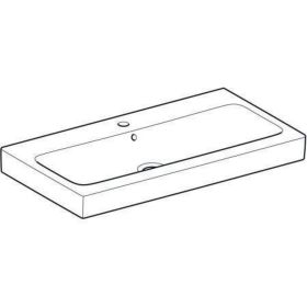 Geberit iCon Waschtisch, 90x48,5cm m. Hl., m. Ül., weiß