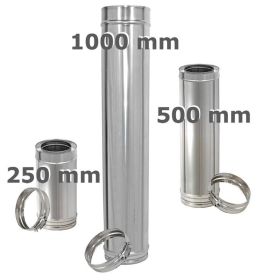 Schornstein Längenelement 1000 mm Edelstahl DW DN 150