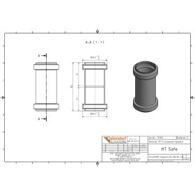 HTsafe Doppelmuffe DN40