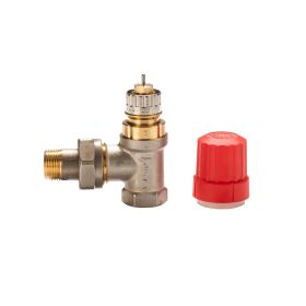 Danfoss Ventilgehäuse Typ RA-N 10 3/8 Zoll Eckform matt vernickelt