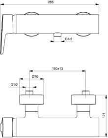 Ideal Standard Brausearmatur AP Connect