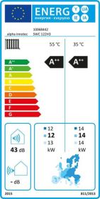 alpha innotec Sole-Wasser Wärmepumpe alterra Compact SWC 122H3 12,18 kW