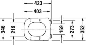 Duravit WC-Sitz Happy D.2, Anthrazit mat mit Absenkautomatik, Scharnier EDST