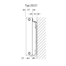 Flachheizkörper Buderus Logatrend C-Plan Typ 21