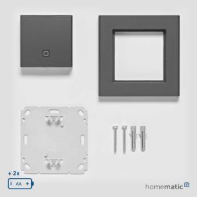 Homematic IP Smart Home Temperatur- und Luftfeuchtigkeitssensor innen HmIP-STH-A anthrazit