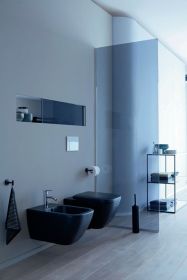 Duravit Wand-WC 540mm Happy D.2, Anthraz Anthrazit Matt, TS, rimless