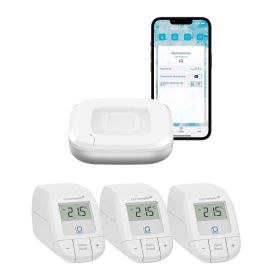 Homematic IP Smart Home Starter Set Heizen - Access Point 2 + 3x Heizkörperthermostat basic HmIP-eTRV-B-2