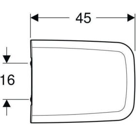 Geberit iCon Square WC-Sitz, Bef. von ob mit Absenkautomatik, Quick Release, weiß