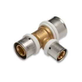 Selfio-Press Aluverbund Pressfitting  T-Stück reduziert 32 x 3 - 20 x 2 - 26 x 3 TH + U Kontur DVGW