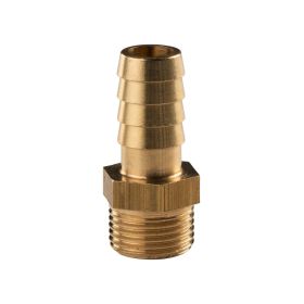 Messing Gewinde-Fitting Schlauchanschluss 3/8" AG (DN 10) Länge 13 mm - schwere Ausführung