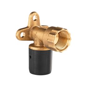 Selfio-Steck Aluverbund Steckfitting  Wandwinkel 20 x 2 mm - 1/2" - 52 mm DVGW