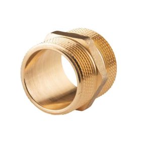 Messing Gewinde-Fitting Doppelnippel 1 1/2''AG - 1 1/2''AG (DN 40) - schwere Ausführung