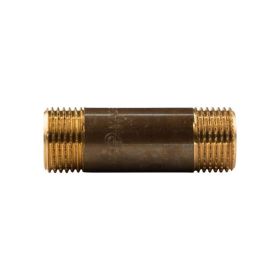 Messing Gewinde-Fitting Distanz Doppelnippel 1/2"-1/2" L= 60 mm, schwere Ausführung