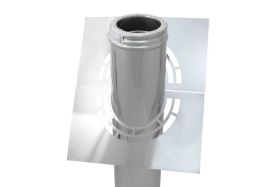 Schornstein Blendblech hinterlüftet 0 bis 30 Grad Edelstahl DW DN 150