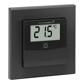 Homematic IP Smart Home Temperatur- und Luftfeuchtigkeitssensor mit Display innen HmIP-STHD-A anthrazit