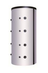 Schicht-Pufferspeicher PZR 500 Liter mit einem Rohrregister und 100 mm Isolierung